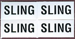 Picture of Bernard Engraving IL07 Set of 4 "Sling" Labels