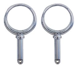 Picture of Perko 1267DP0ZNC Round Type Rowlock Horns Chrome Plated Zinc