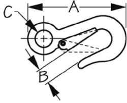 Picture of Sea-Dog Line 155841-1 Mooring Snap Hook - Plated Steel 1600 lbs