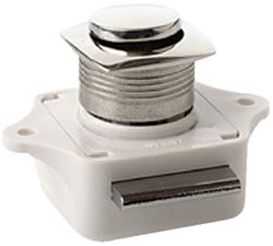 Picture of Sea-Dog Line 225320-1 SeaDog 225320 Push Button Rim Latch - Square / Round | Stainless/Plastic Housing