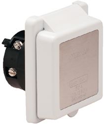 Picture of AFI 6351EL Marinco 50 Amp 125V Power Inlet with Stainless Steel Trim