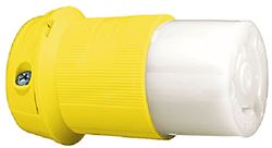 Picture of Hubbell HBL26CM13 30A 125V Twist-Lock Connector Body Yellow