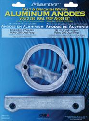 Picture of Martyr Anodes CM280DPKITA Martyr Aluminum Anode Kit For Volvo Penta 280 Dual Prop Engine (Contains 1-875821, 1-832598 and Fastening Hardware)