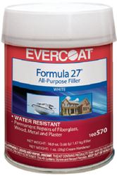 Picture of Evercoat 100570 Formula 27 Extra-White Waterproof Body Filler - Quart