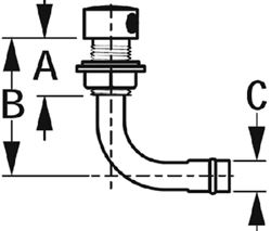 Picture of Sea-Dog Line 352230-1 90° Stainless Steel Gas Tank Vent for 5/8" Hose