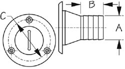 Picture of Sea-Dog Line 357033 Seadog 357033 Keyless Deck Fill-Water