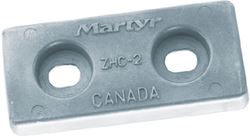 Picture of Martyr Anodes CMZHC5AZ Zinc Hull Anode 4" x 8"