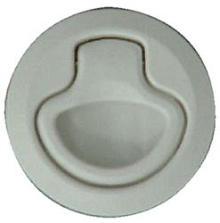 Picture of Teak Isle 29200 Flush Slam Latch Non-Locking White Marine Grade