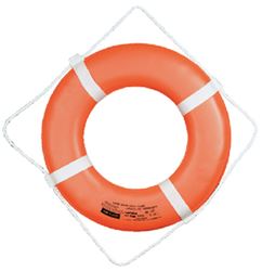 Picture of Cal June Buoys GO-X-24 Jim-Buoy Closed Cell Foam U.S.C.G. Approved Life Ring With Rope Molded Into Core