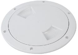 Picture of Attwood Marine 12792-1 6" Deck Plate White Screw-Out Access Hatch
