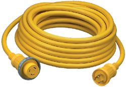 Picture of Hubbell HBL61CM03 30 Amp 125V Shore Power Cable Set 25ft Yellow