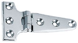 Picture of Perko 0197DP1CHR 4" Chrome Plated Bronze T-Hinges Pair