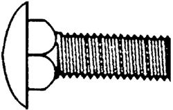 Picture of Marine Fasteners BCGSS1/4C3-P50 1/4-20 x 3 Inch Carriage Bolt Stainless Steel 50-Pack