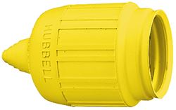 Picture of Hubbell HBL60CM31  Yellow Seal-Tite Cover for Weatherproofing HBL26CM11 Plug