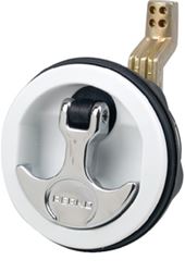 Picture of Perko 1091DP1WHT Flush Mount Hatch Pull Lock White Marine Hardware