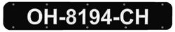 Picture of Bernard Engraving RP2400B 24 Registration Plates/black