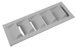 Picture of Sea-Dog Line 337290 ABS 5 Slot Louvered Ventilator - White