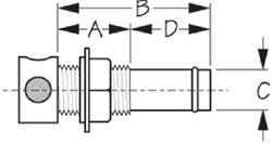 Picture of Sea-Dog Line 352210-1 Straight Gas Tank Vent Stainless Steel