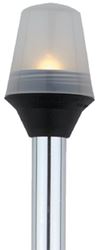 Picture of Attwood Marine 5122-08-7 All-Round Pole Light 8" with Fixed Base Globe Style