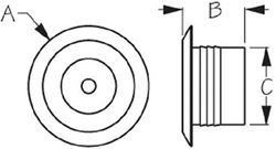 Picture of Sea-Dog Line 401354-1 SeaDog LED Snap-In Courtesy Light with Aluminum Bezel