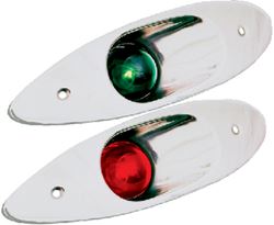 Picture of Sea-Dog Line 400180 Flush Mount Port & Starboard Side Navigation Lights Stainless Steel