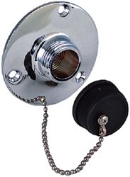 Picture of Perko 0504DP0CHR Water Outlet Fitting with Cap Chrome Plated Bronze 3/4 Inch GHT