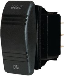 Picture of Blue Sea Systems 8291 Contura Rocker Switch, Mom On/Off/Mom On, Black