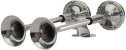 Picture of Sea-Dog Line 431620-1 Compact Dual Trumpet Horn 12V 7 Amp 112dB Stainless Steel