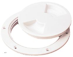 Picture of Sea-Dog Line 337140-1 Screw-Out Deck Plate 4 Inch White