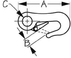 Picture of Sea-Dog Line 155832-1 Electrogalvanized Heavy Duty Utility Snap Hook