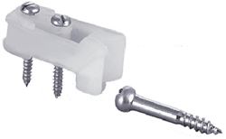 Picture of Perko 0554DP PERKO DOOR CATCHES 2/CARD WHITE NYLON/STAINLESS