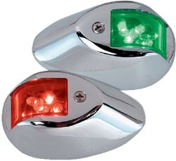 Picture of Perko 0602DP1CHR PERKO LED SIDE LIGHTS 12V RED  / GREEN W/ CHROME HOUSING