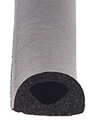 Picture of AP 018-224 Black Rubber D-Seal 1/2" x 3/8" with Adhesive Tape