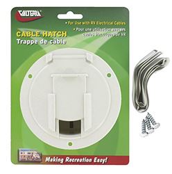 Picture of Valterra A10-2137VP White Medium Round Cable Hatch