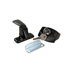 Picture of JR Race Car 11675 Black Locking Camper Door Latch with Keyed Entry