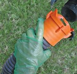 Picture of Camco 40285 RV Sanitation Nitrile Gloves 50 Pair Orange Green