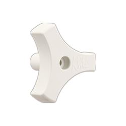Picture of JR Race Car 20185 JR Products Tri-Lug Window Knob, White