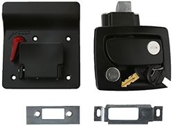 Picture of RV Designer T500 Travel Trailer Entry Door Lock with Built-In Deadbolt Black