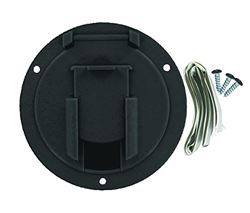 Picture of Valterra A10-2137BKVP Black Medium Round Cable Hatch