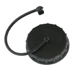 Picture of Valterra A0120SBKVP Gravity Water Inlet Cap with Lanyard - Black Bayonet Style