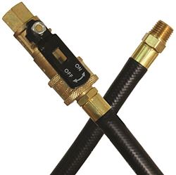 Picture of JR Race Car 07-31185 JR Products RV Rubber Appliance Hose with 1/4" Quick Disconnect Male & Quick Disconnect Coupler Ends