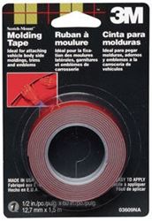 Picture of 3M 03609 Super Strength Molding Tape, 1/2 Inch x 5 Feet