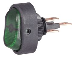 Picture of Hella H61920001 SPST Green Rocker Switch
