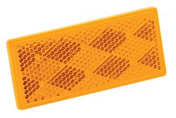 Picture of Wesbar 003357 Amber Reflector w/Adhesive Back (1/bag)