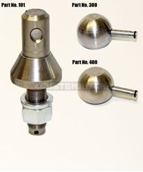Picture of Convert-A-Ball 800B Nickel-Plated Interchangeable Hitch Ball Mount with 2 Balls