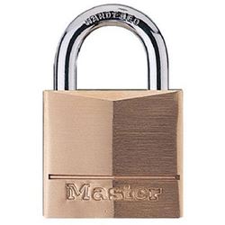 Picture of Master Lock 140D Solid Brass Keyed Padlock 1-9/16 Inch Body