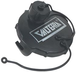 Picture of Valterra T1020-1 Black 3" Waste Valve Termination Cap with Garden Hose Connector