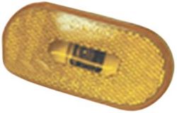 Picture of Fasteners Unlimited 003-53p 12 V Amber Oval Clearance Light
