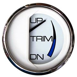 Picture of Faria Instruments 13809 Chesapeake White SS 2" Trim Gauge for Johnson Evinrude Suzuki