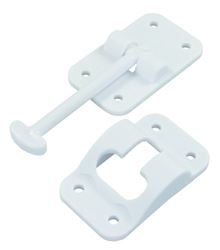 Picture of JR Race Car 10414 3-1/2 Inch Polar White Plastic T-Style Door Holder